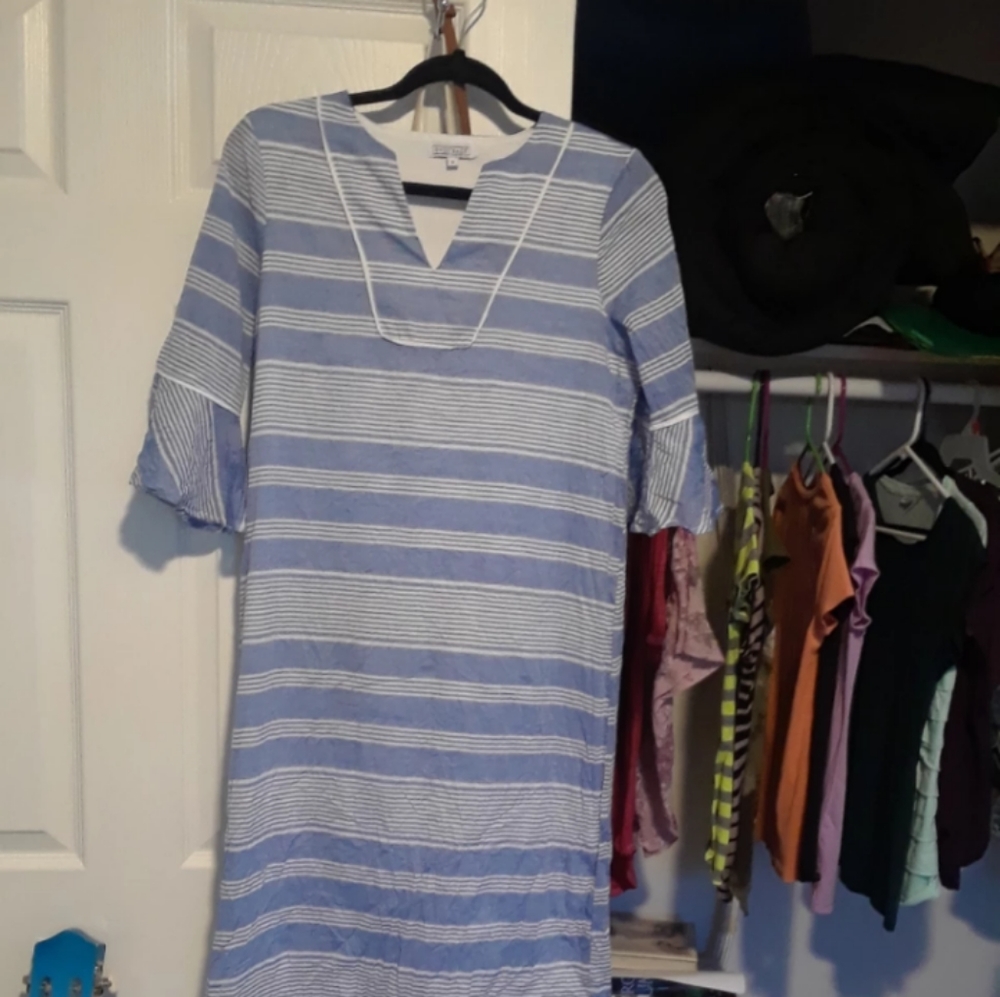 Striped shift dress